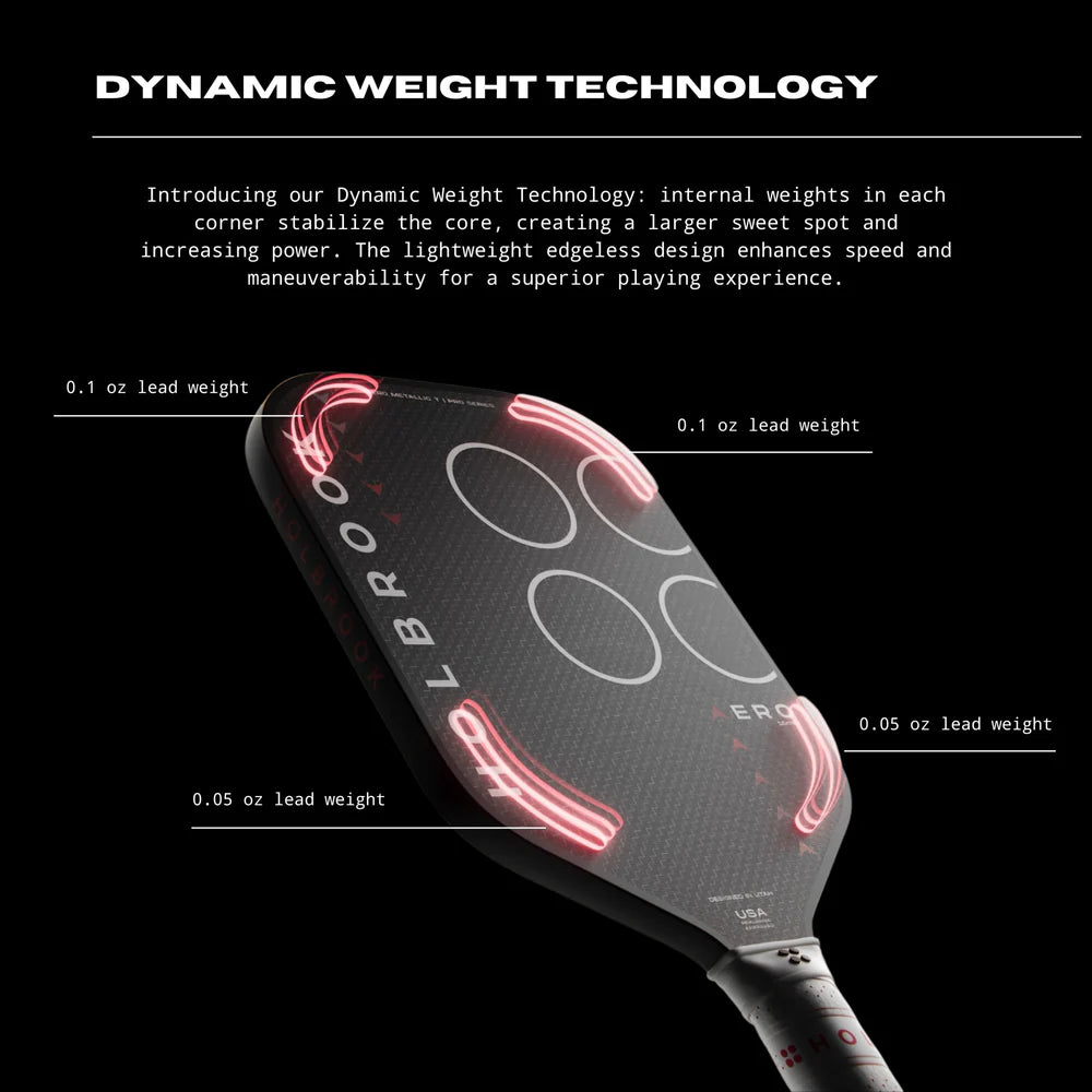 Pro Aero Metallic T 16mm Pickleball Paddle