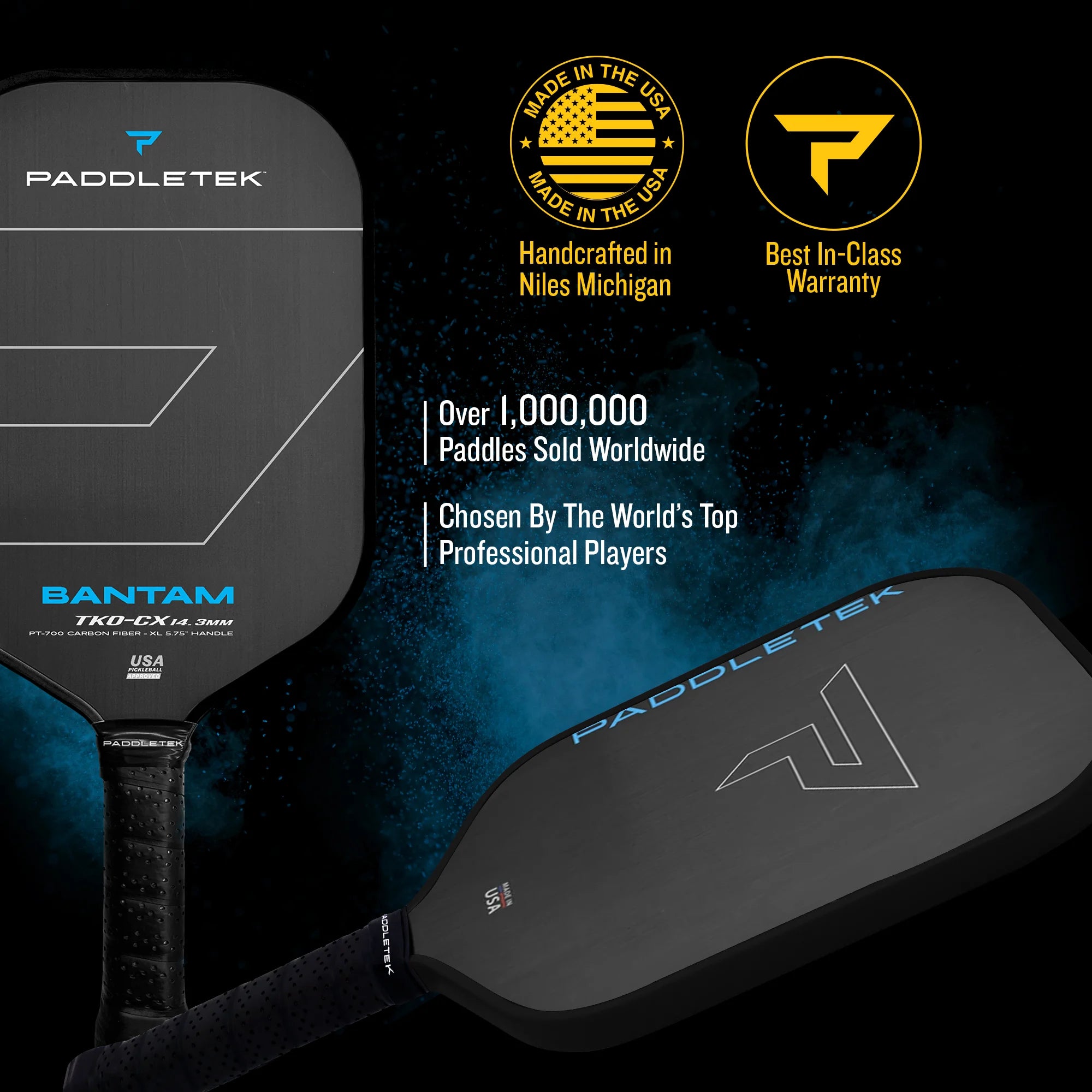 Bantam TKO-CX 14.3mm Pickleball Paddle